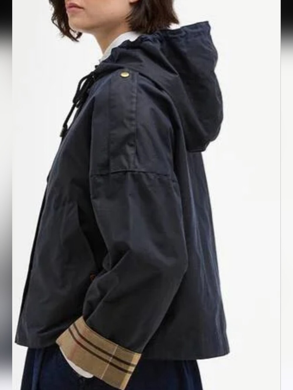 Barbour NWOT Ryedale Waxed Cotton Women's Jacket Sz 8 Deep NAVY - Picture 5 of 16